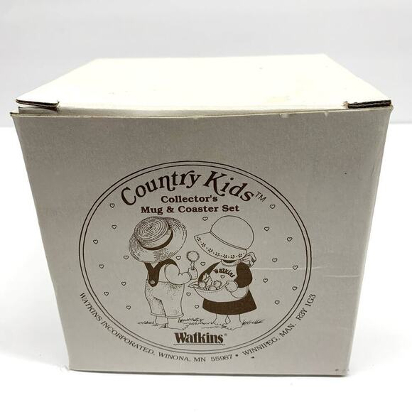 Vintage 1990 Watkins "Sharing is Fun" 6184 Cup 4 of 6 Coffee Mug & Coaster Set - Picture 2 of 13